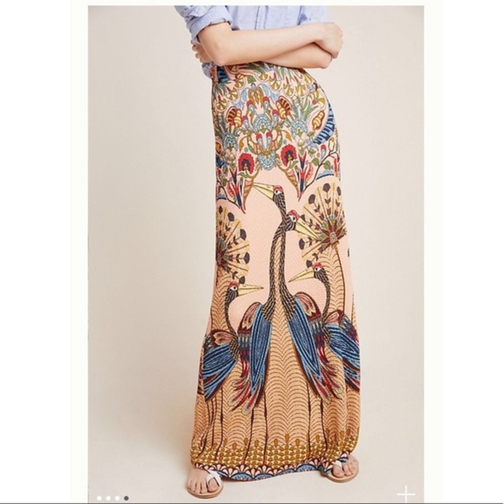 Anthropologie Farm Rio Peacock Skirt